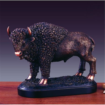 Dwellingdesigns F Buffalo Bronze Plated Resin Sculpture DW3077790